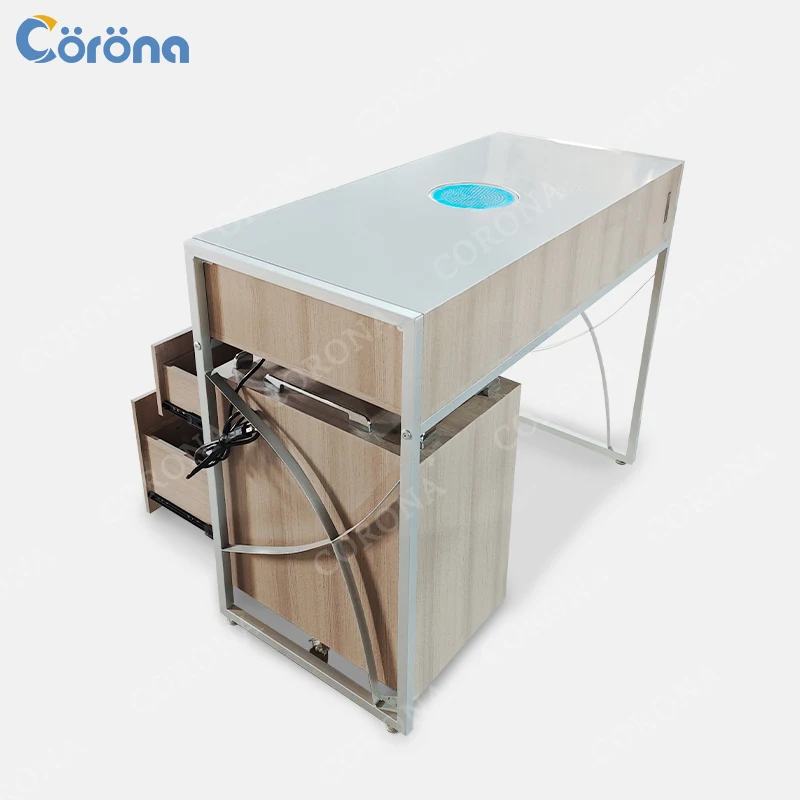 Manicure Table Nail Desk With Dust Collector For Salon Use - view 6