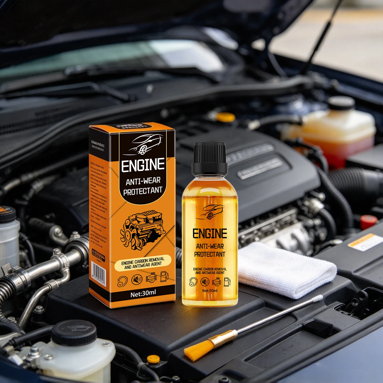 30ML Car Engine Anti-wear Protective Agent Gentle Cleaning Rust Stains Reduce Noise Car Refubrishment Maintain Engine Cleaner