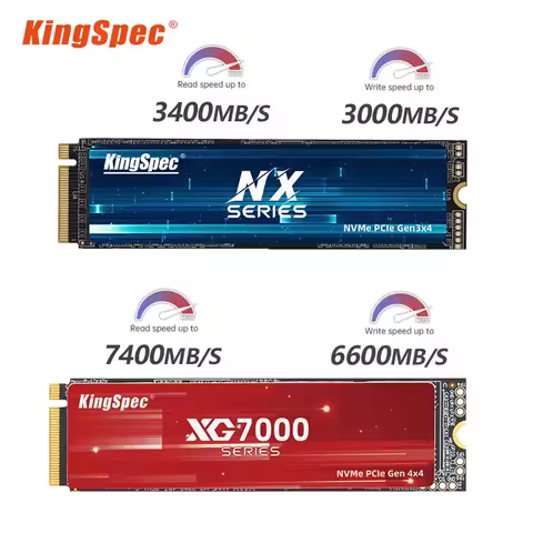 KingSpec M.2 NVMe SSD 512GB 1TB 2TB Ssd M2 2280 PCIe 4.0 7000MB/s SSD 256GB NVMe Solid State Drive Hard Disk for Laptop PS5