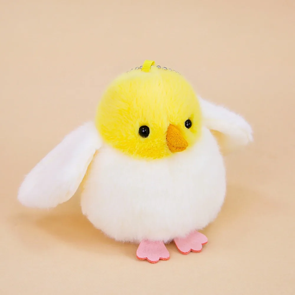 

PP Cotton Cartoon Birds Plush Toys Fluffy Collection Elf Bird Dolls Key Ring Ornaments Cartoon Animal Birds Bag Pendant