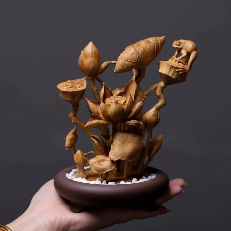 Indian old mountain sandalwood bonsai, statue indoor entrance home play ornament