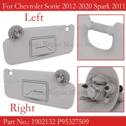 Car Sun Visor 1902132 P95327509 For Chevrolet Sonic 2012-2020 Spark 2011-2022 Cruze 2009-2014 Aveo 2011 2012 2013