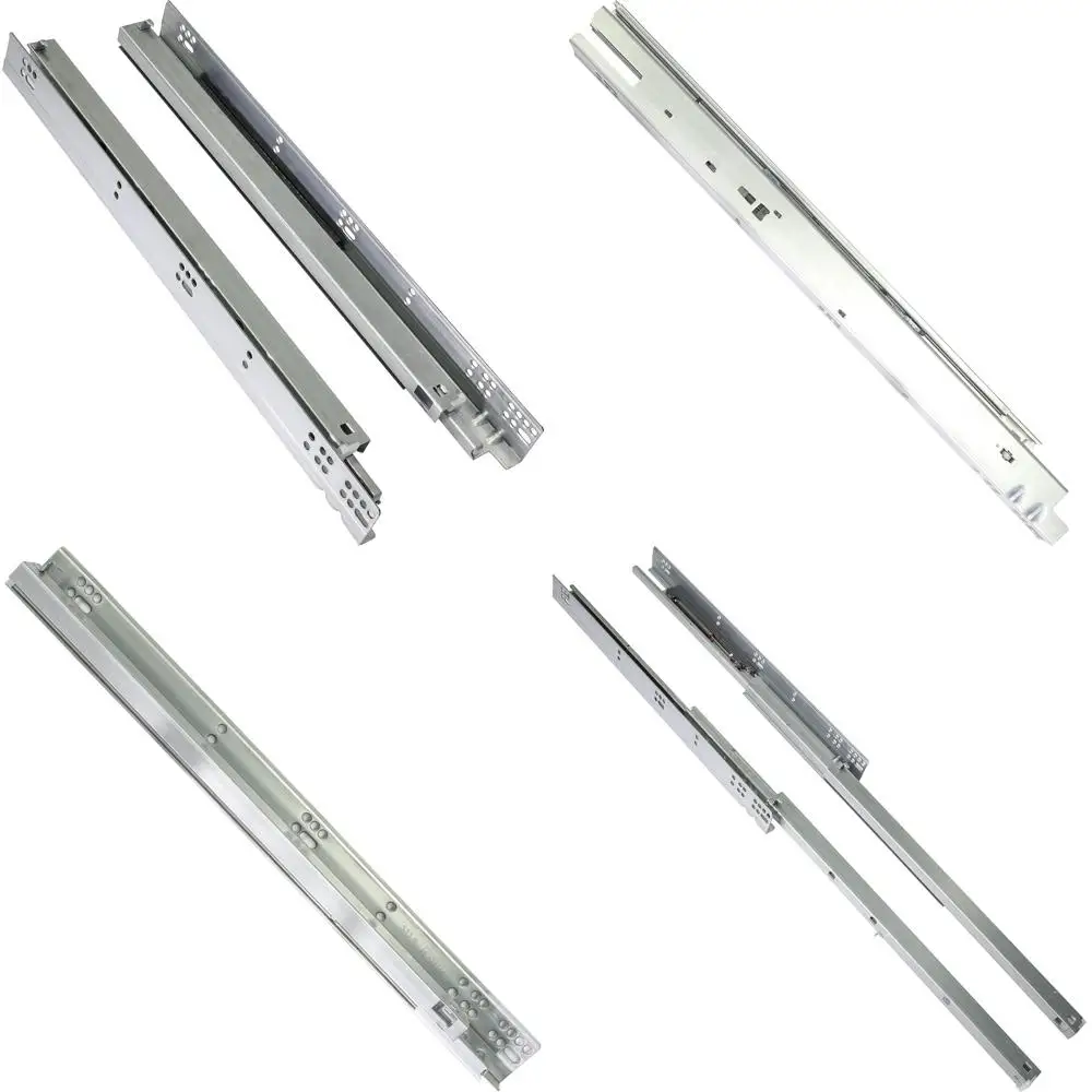 

Silent Full Extension Undermount Drawer Slides for 533.5mm Drawers, 16mm Thick Boxes, 3 Pairs, Soft Close Glides