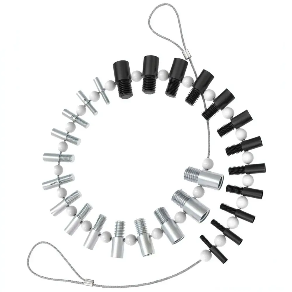 Professional Thread Gauge Tool Set Metric Imperial Bolt Nut Size Identifier Measuring Hardware Inspection Kit
