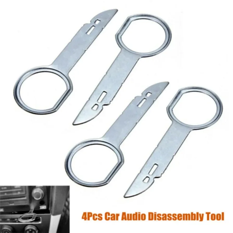 

4PC Car Radio Removal Release Keys Tool Dash Stereo Pin Extraction Repair Kit