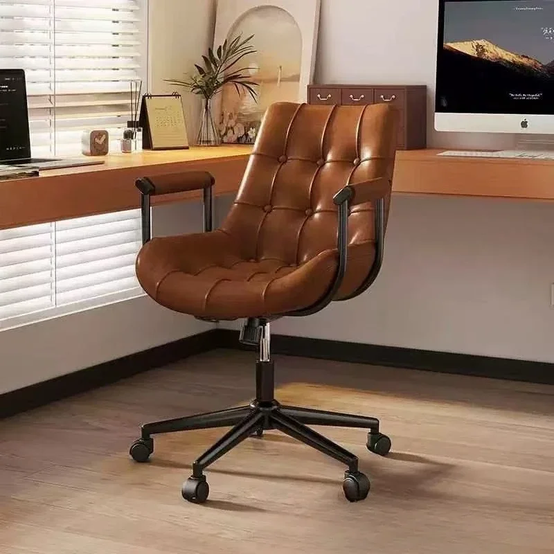 Home computer chair desk writing chair girls bedroom liftable swivel chair light luxury