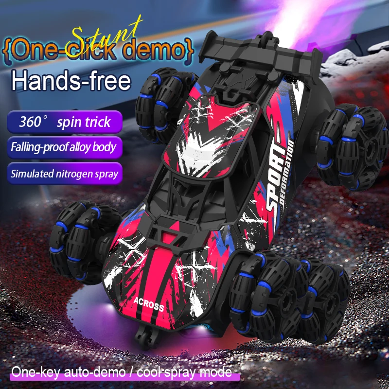 

НОВЫЙ 8-колесный игрушечный автомобиль с дистанционным управлением для детей, 2,4 ГГц, внедорожный гоночный трюк, трансформирующий автомобиль, подарок для детей