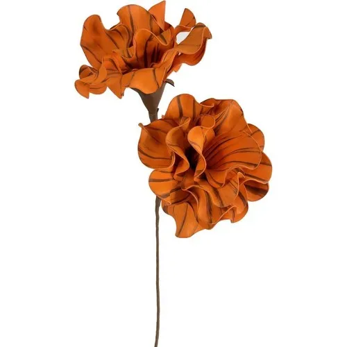 Nettenevime Artificial Flower Latex Flower Foam Flower Siamese Rose Orange