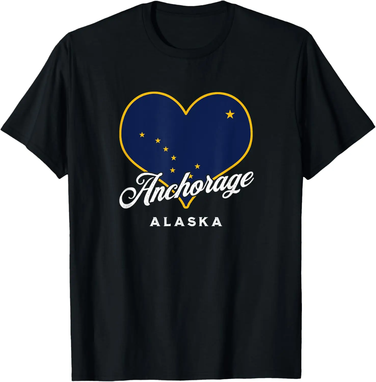 

Anchorage Alaska USA State Flag Big Dipper Vacation Souvenir T-Shirt