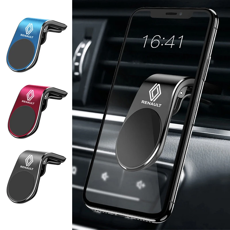 Metal Magnetic Car Phone Holder for Renault Sport Duster Megane 2 3 Accessories