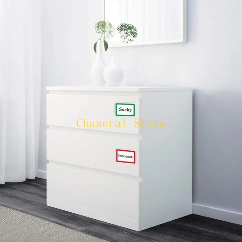 

E7CE Plain Name Tag Stickers Colorful Border 300/150 PCS Stationary Stickers