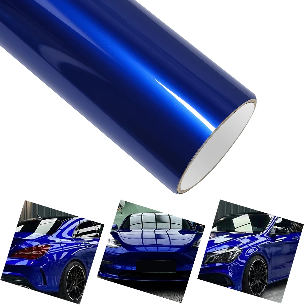 

Car Vinyl Film PET Liquid Deep Blue Auto Wrap Decal Sticker With Air Release Technology Motorcycle Car Exterior Decoration Film