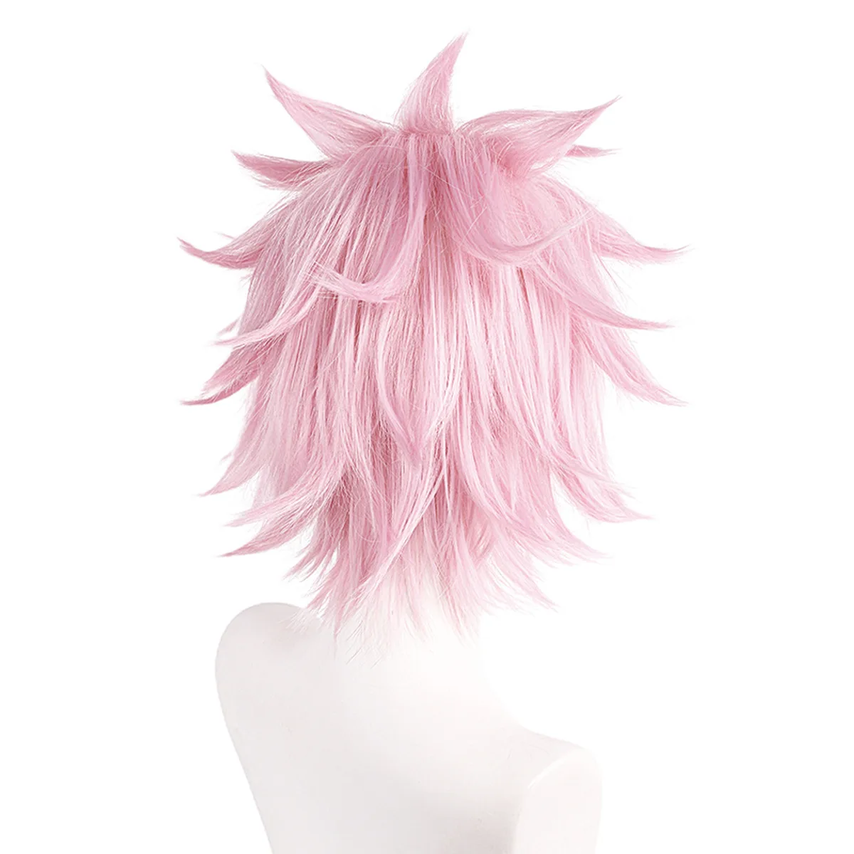 Peluca sintética corta en capas para Cosplay, pelo esponjoso de fibra resistente, disfraz de fiesta marrón claro, uso diario, estilo Anime elegante