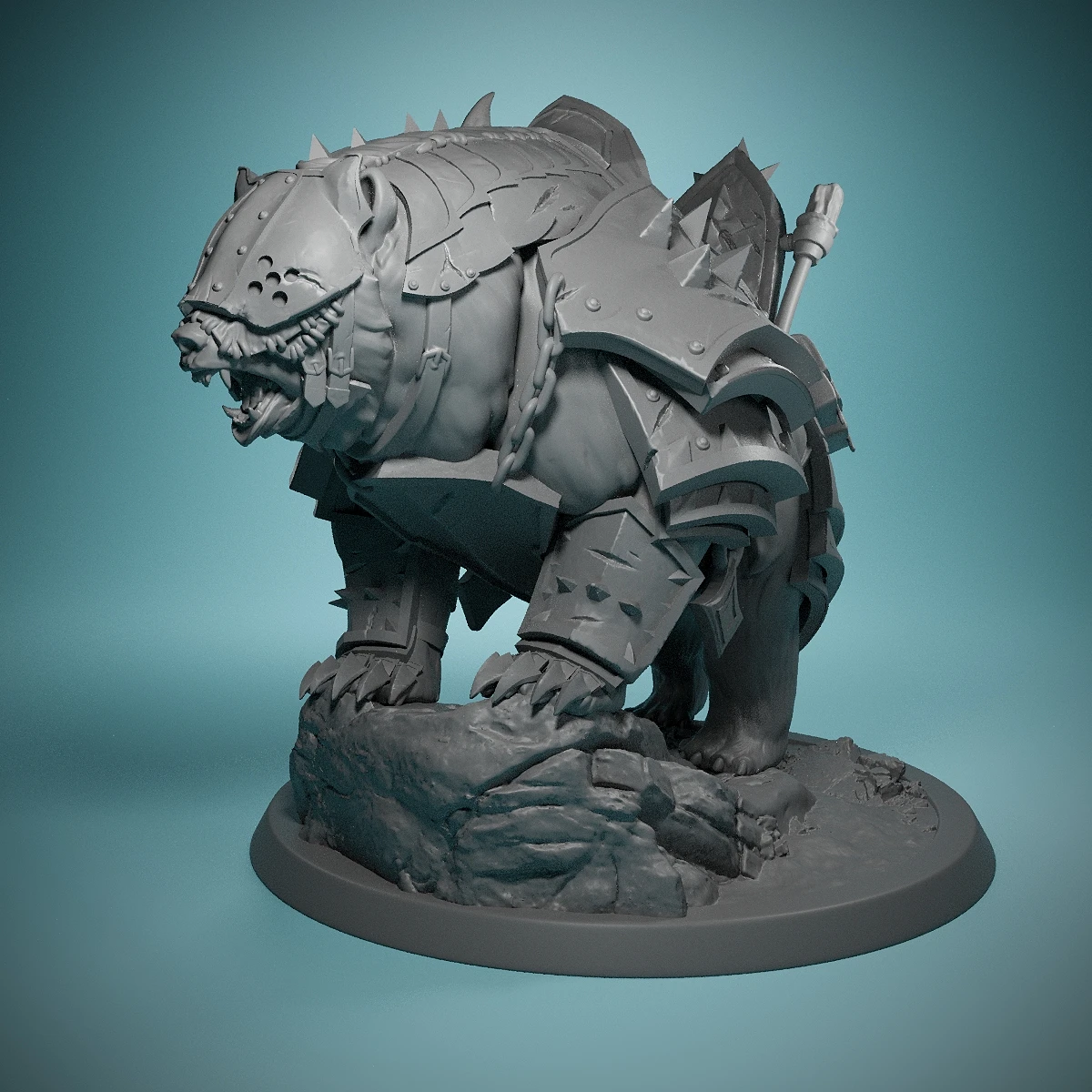 Templário Bear Unmounted Wargaming Dungeons and Dragons, RPG de mesa, DnD Modelos em miniatura adequados para requintados