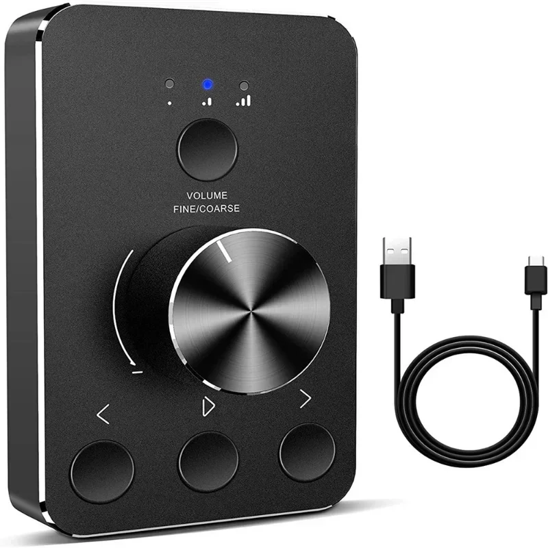 Perilla de Control de volumen, controlador de altavoz de computadora USB, función de silencio de un clic y 3 modos de Control de volumen, ajuste de Audio