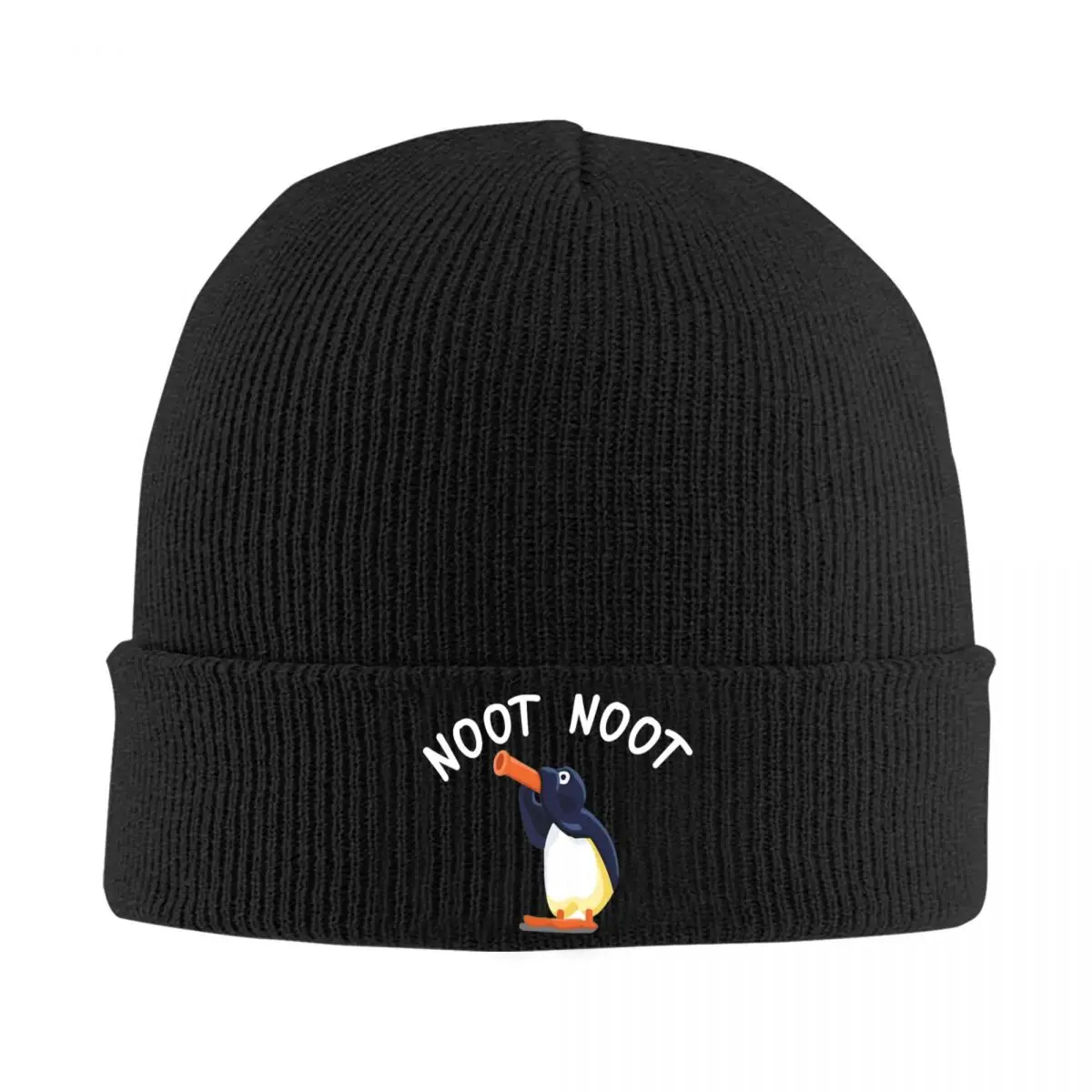 Noot Noot Pingu Knit Hat Beanies Winter Hat Warm New Funny Penguin Caps for Men Women