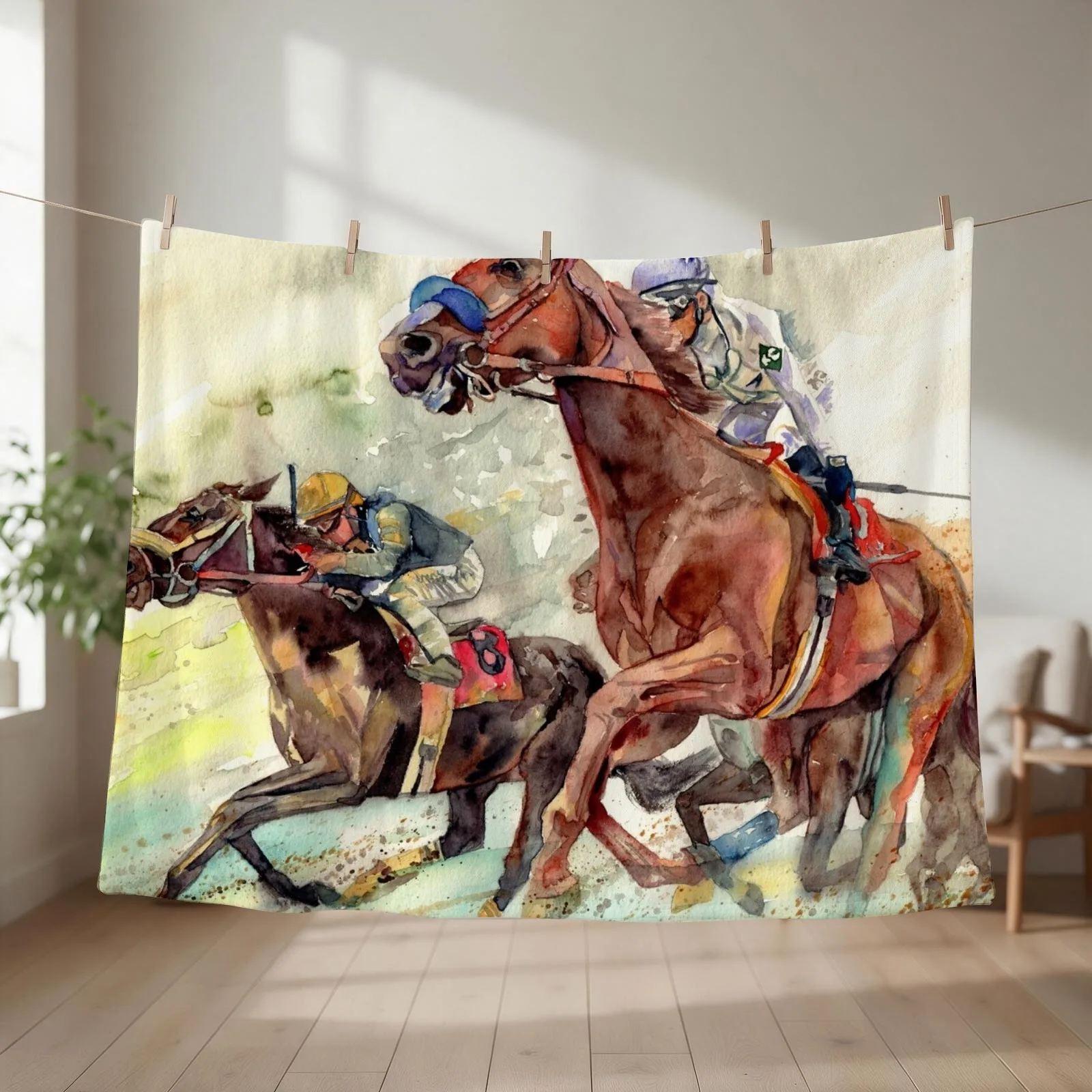 The Heart Of A Champion Throw Blanket For Decorative Sofa Bed warm winter Cute Plaid Blankets