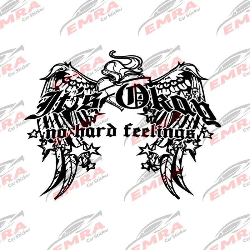 Gothic Winds It's Okay No Hard Feelings for Car Sticker Windshield Rear External Accessories Waterproof Vinyl Decals