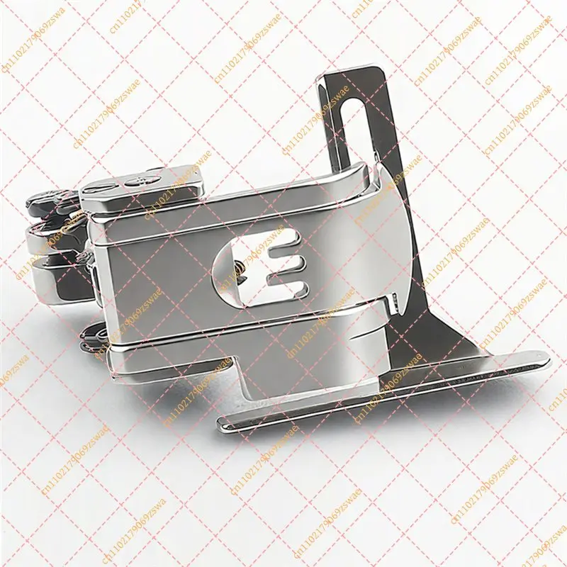 3-Needle Coverstitch Presser Foot with Right Edge Guide Sewing Machine Accessory