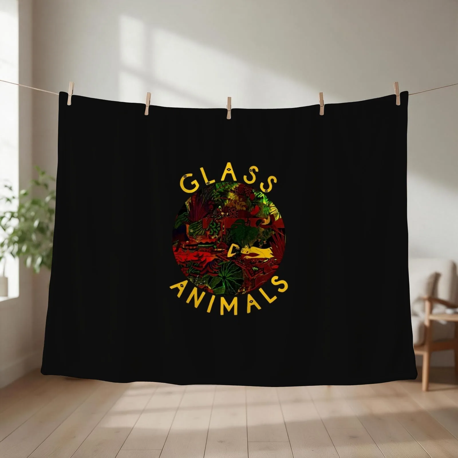 Glass Animals Throw Blanket couch cozy soft plush fuzzy picnic outdoor blanket