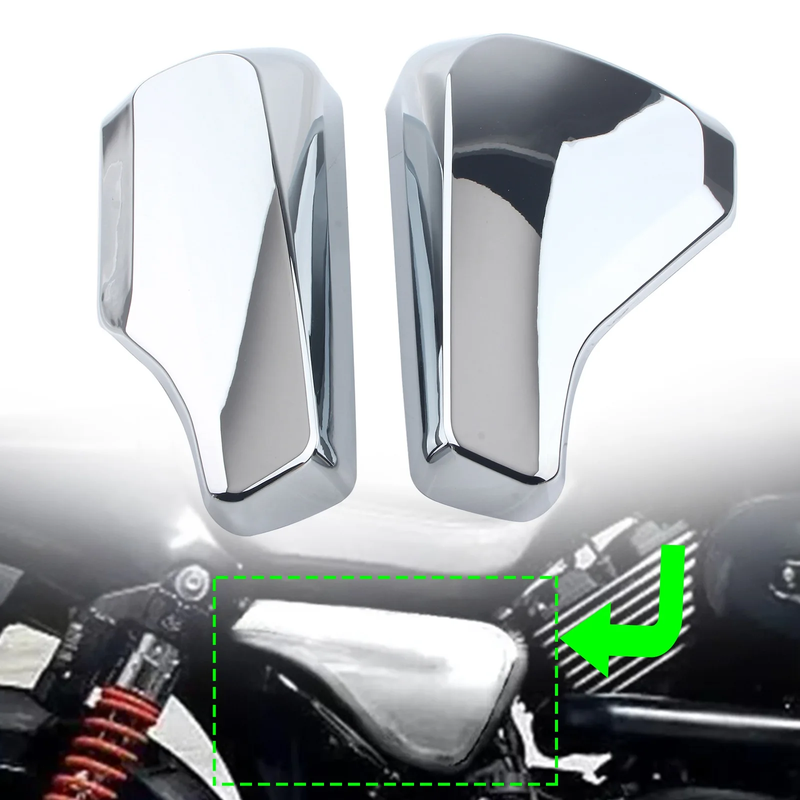 2 Pcs/Set Motorcycle Accessories Battery Side Fairing Cover Radiator Protector Panel For Harley Street XG500 750 2014-2020