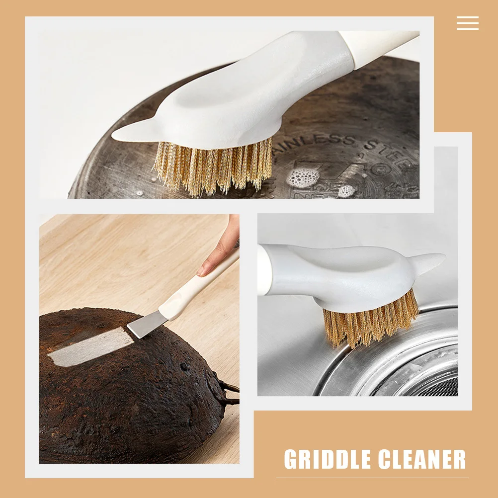 

Cooktop Cleaning Brush High Density Stiff Bristles Scrub Brush for Gas Stove Pan Cleaner Pot Cleaner Kitchen Cleaning Tool
