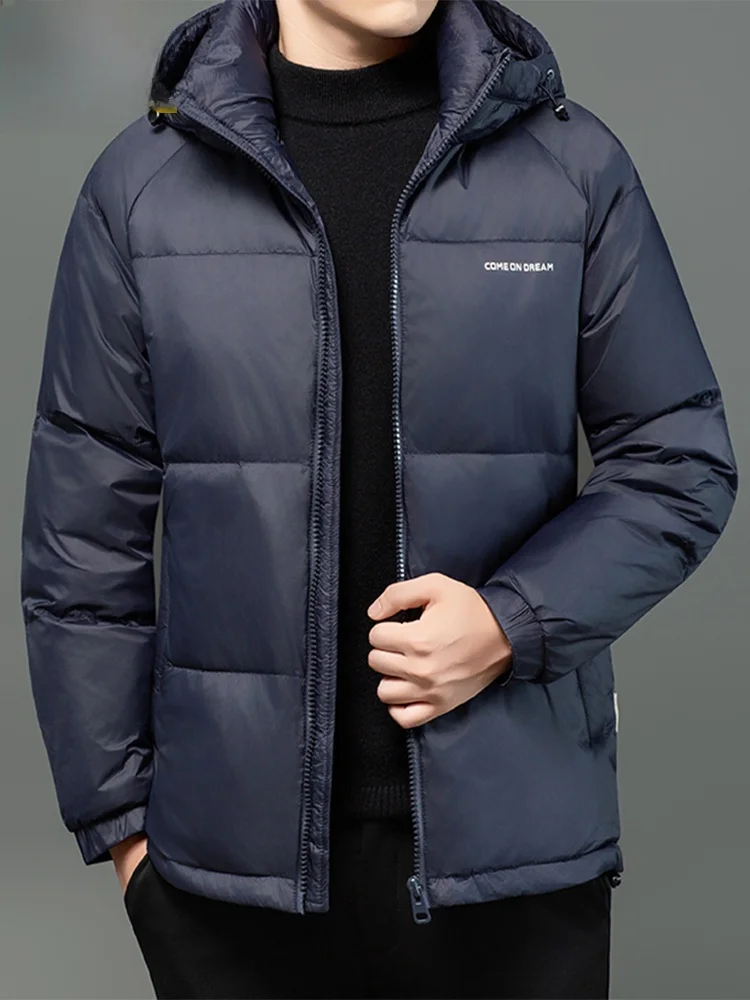 

Мужское повседневное пальто с капюшоном и мягкой подкладкой Thiened Jaet, зимнее новое пальто с высоким наполнением, теплое уличное пуховое пальто Ci Commuting Du