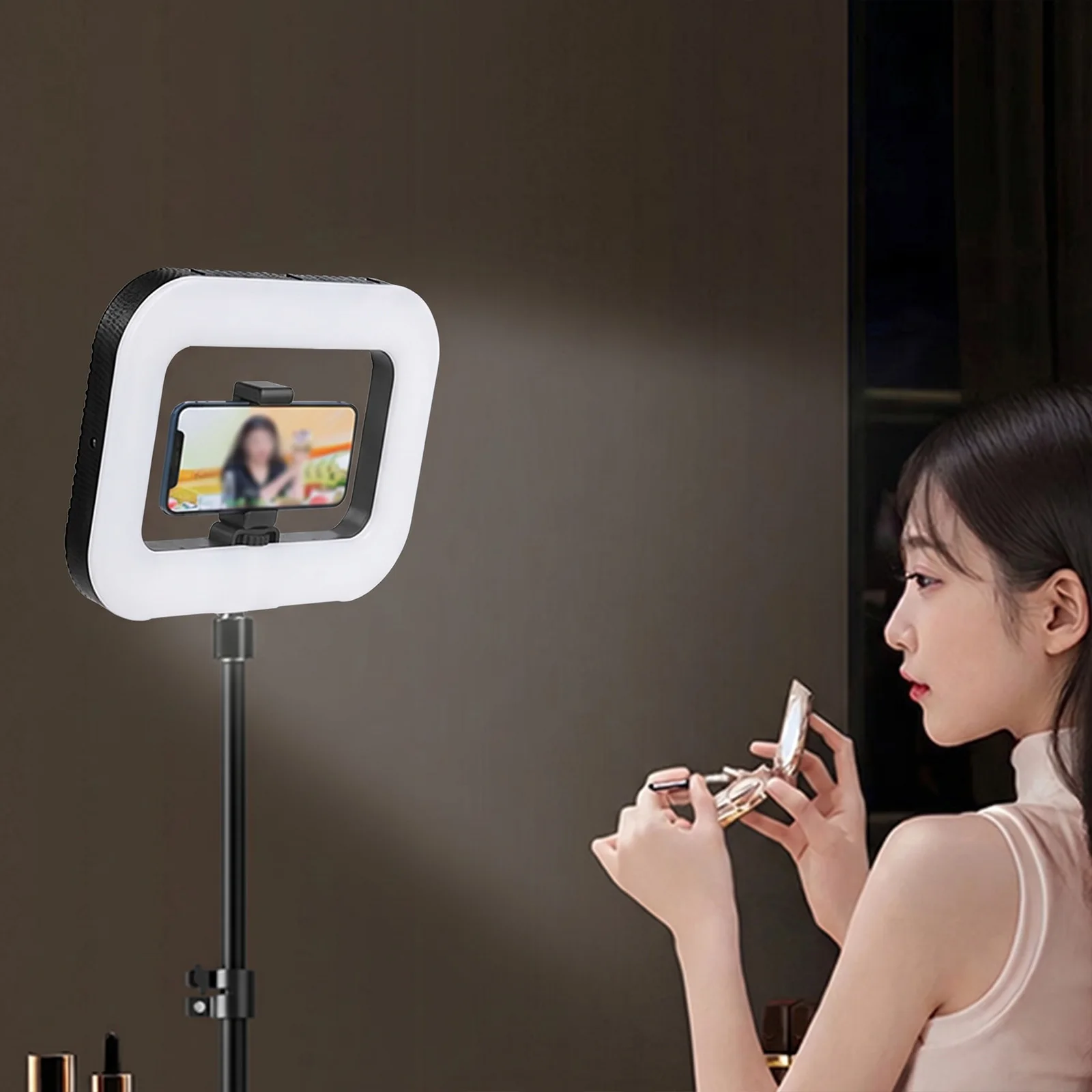 Handheld Selfie Light Multi-Purpose Charging Photography Light Adjustable Bicolor Photography Fill Lamp for Recording Vlogging