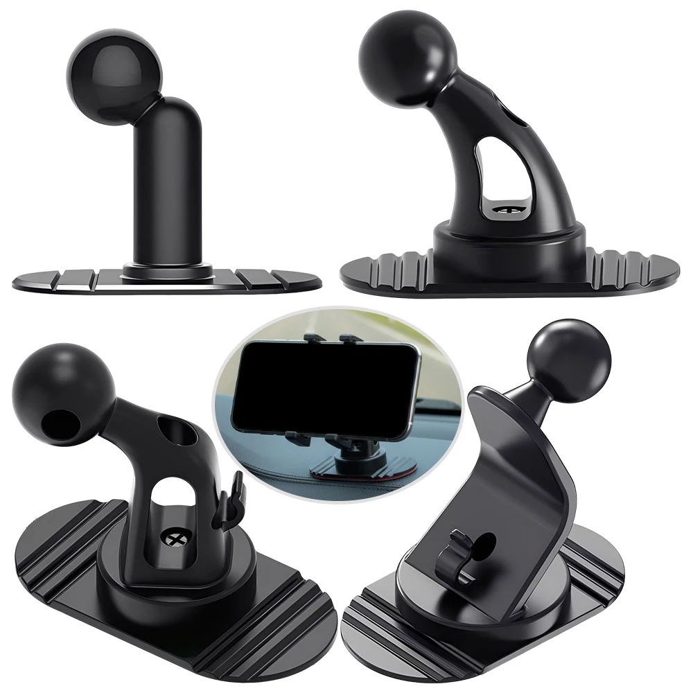 

Car Phone Holder Base Universal 17mm Ball Head Stand Self Adhesive 360 Rotation Auto Dashboard GPS Bracket Mount Accessories