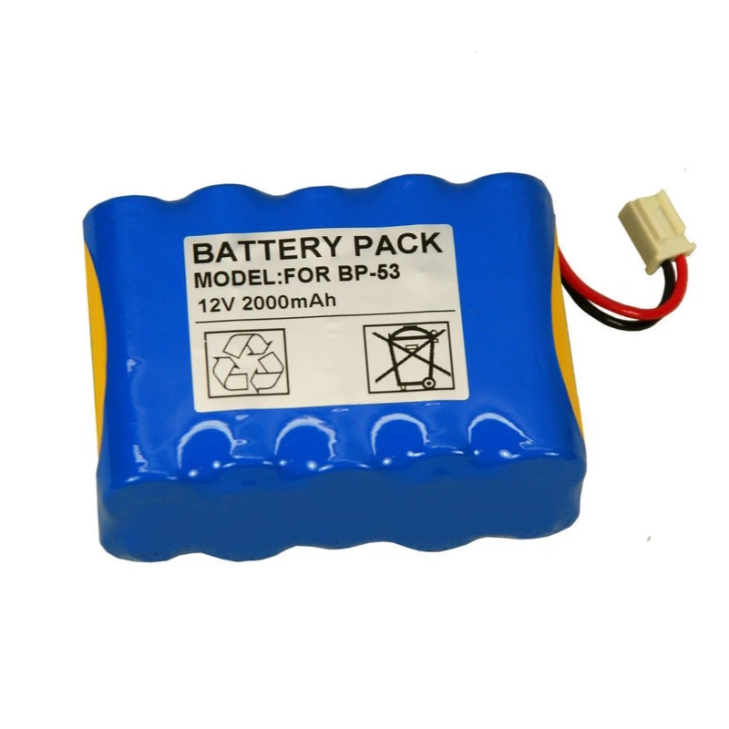 BP-53 12V 2000mAh Ni-MH Rechargeable Replacement Battery for TOP-3300 TOP-5300 TOP-2200 BP-22 Infusion Pump Medical Battery