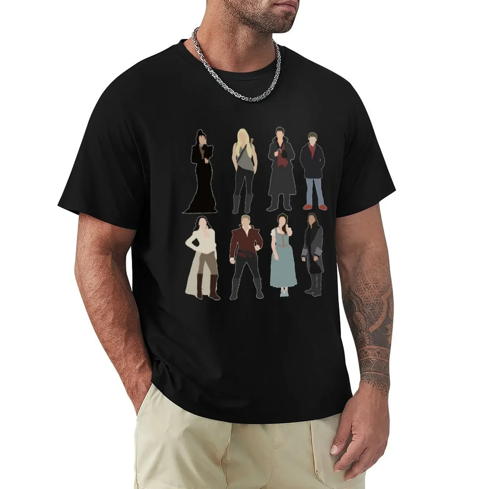 

OUAT Main Characters T-Shirt graphic t shirt vintage custom t shirt cute tops boys animal print Men's t-shirt