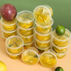 Plastiksaucenflaschen mit Deckel, Lebensmittelglas, Einweg-, Leckageuntersuchungsbeweis, Verpackungsbehälter, Salatsaucen, Gewürz ausreichend, 50pcs 6 Hauptverkäufe Einwegmarmitex - №4