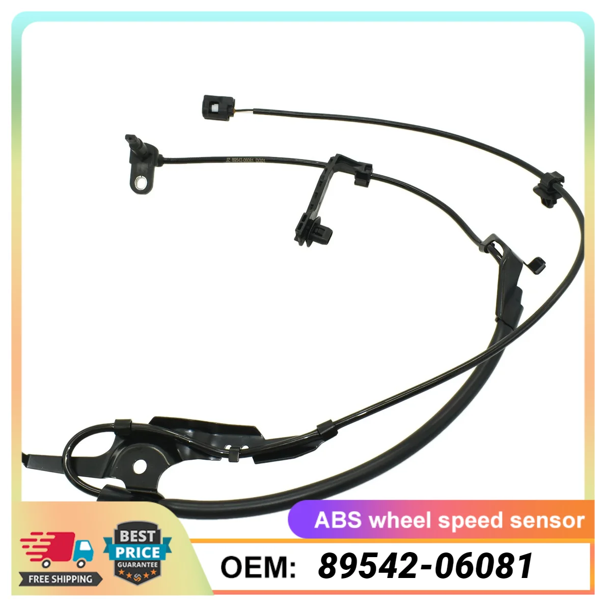 89542-06081 ABS Wheel Speed Sensor 8954206081 Front Right For Toyota Camry 2018-2022, Avalon 2019-2021