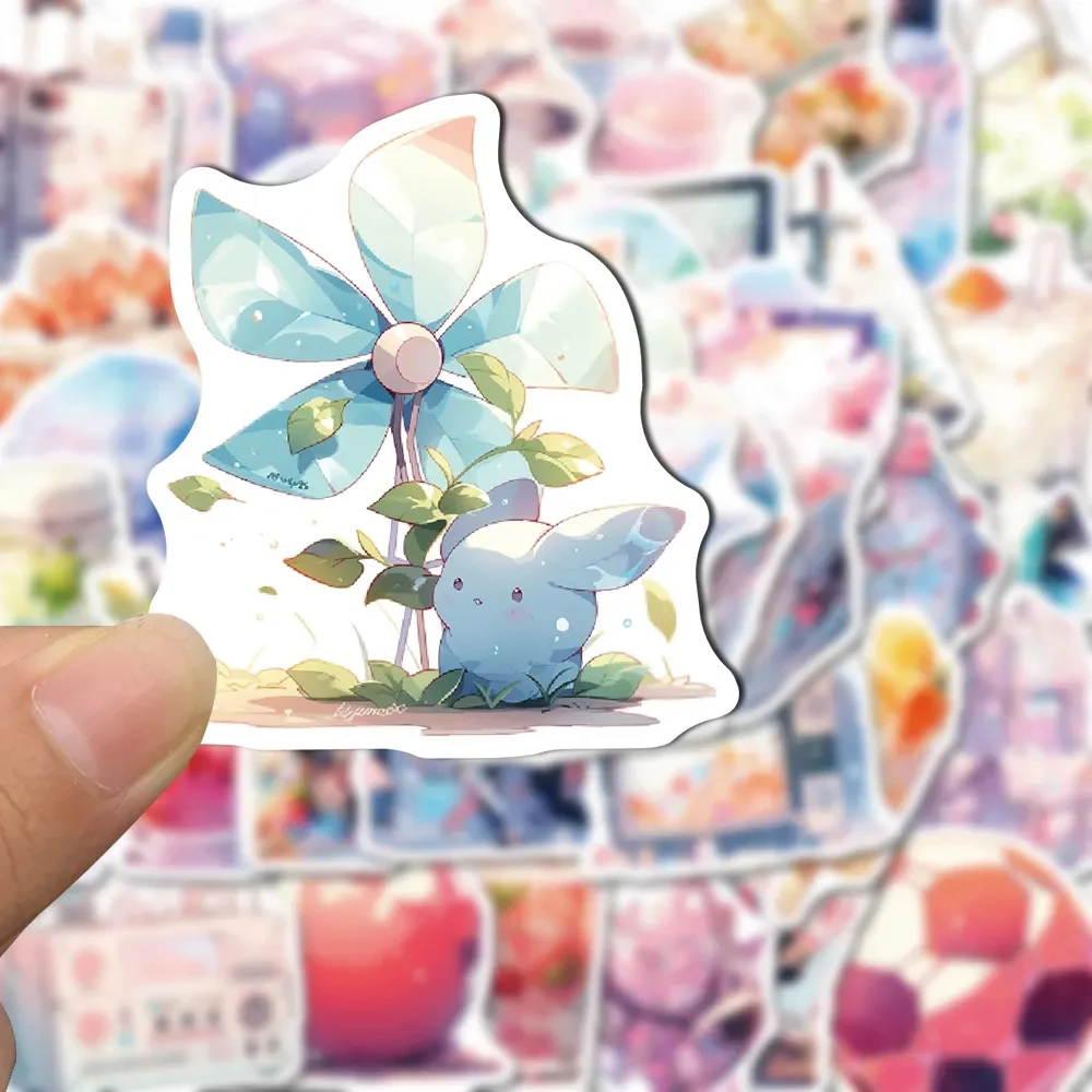 

10/30/50pcs INS Style Dream Small Fresh Graffiti Stickers Cute Aesthetic Decals DIY Motorcycle Luggage Phone Sticker Decoration