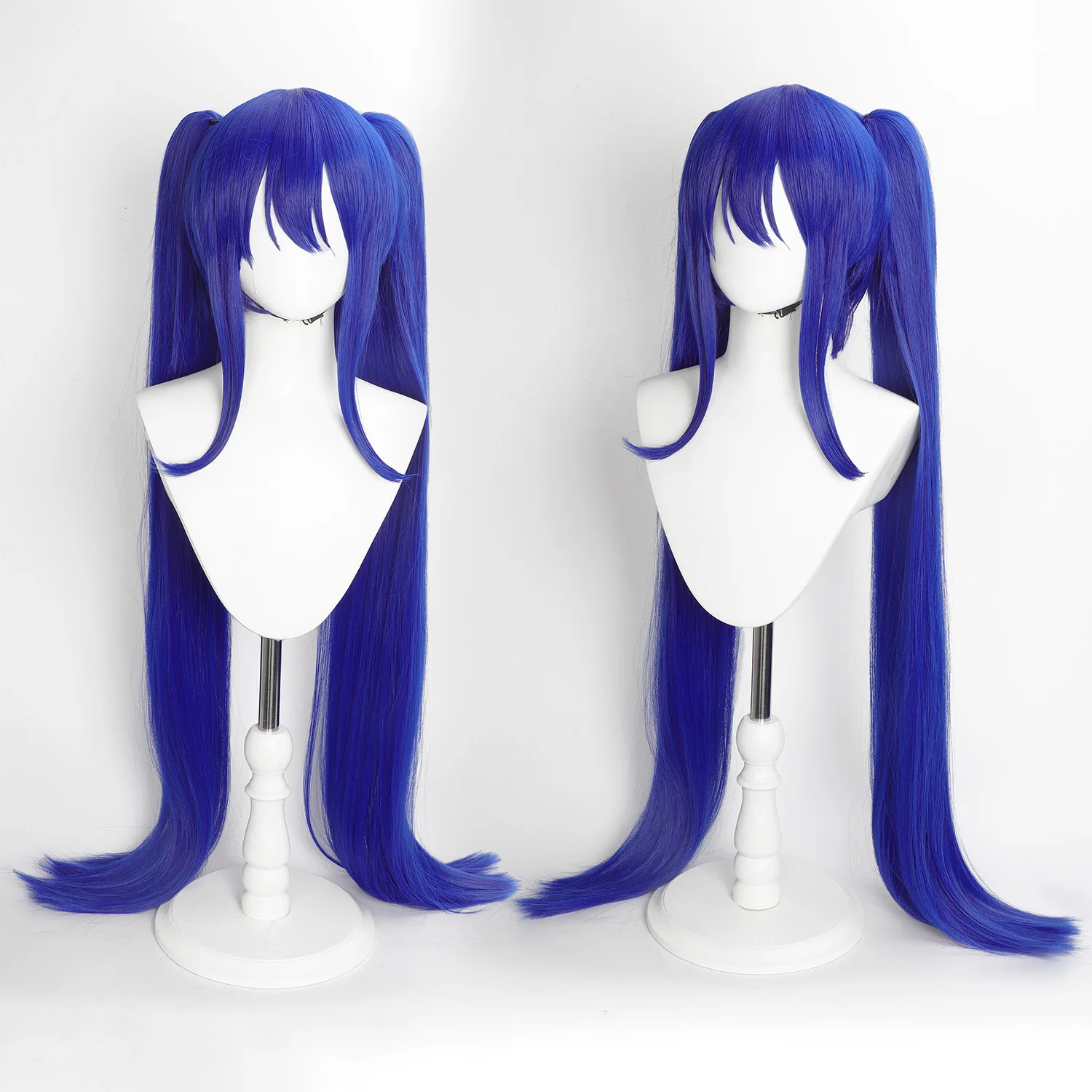 Cosplay Wig Fairy Tail Anime Wig Wendy Marvell Anime Game Role-Play Wig Female Synthetic Pigtails Wig with Wigcap for Anime Game