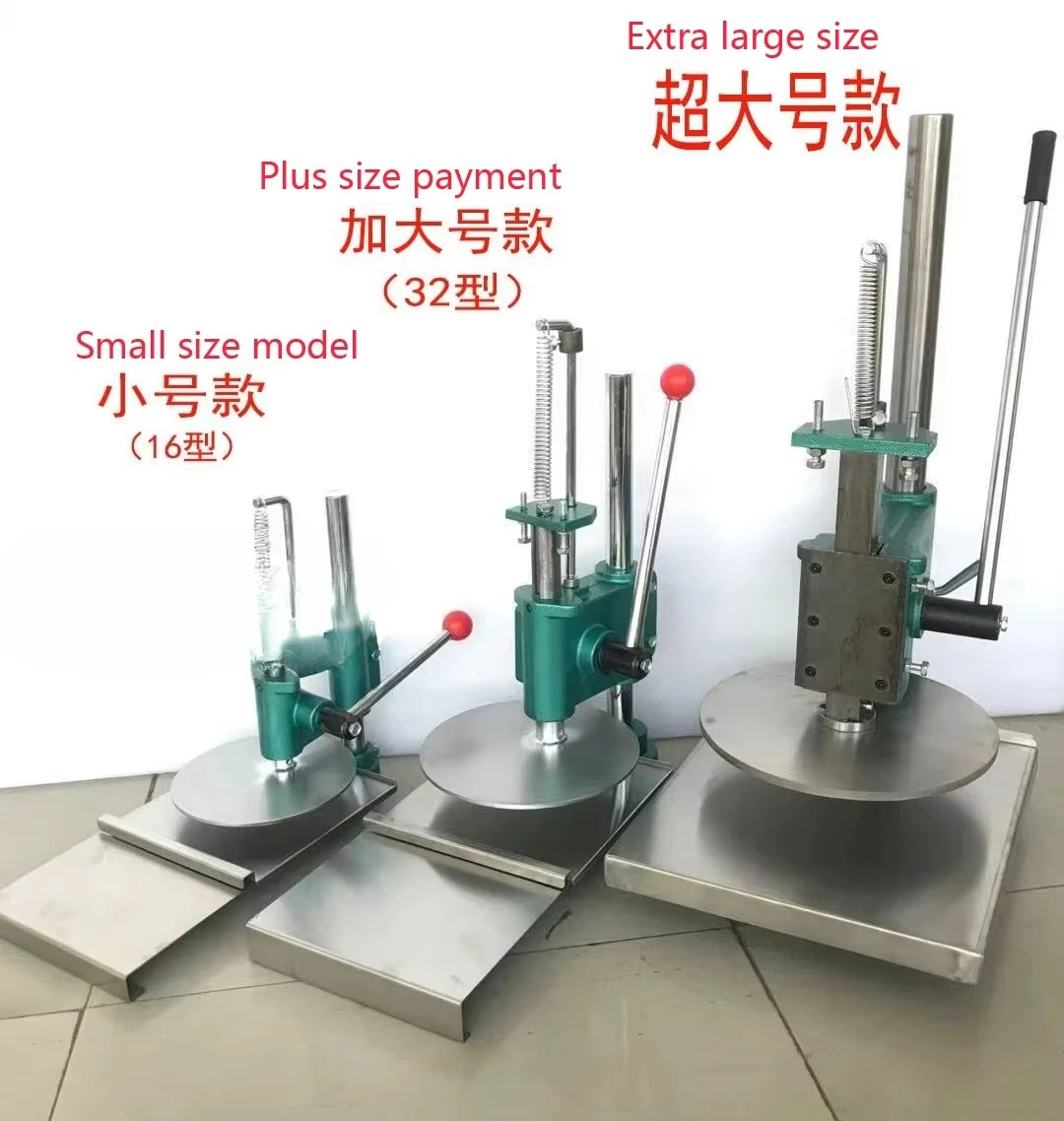 Pizzadeegpers Pizzastafelpers Handmatige pizzapers