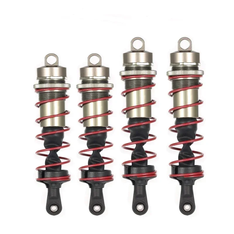 4Pcs 120mm Front & 143mm Rear Shock Absorber Damper Suspension for 1/8 JLB HSP EM Racing DHK HPI DF-Model Truck Buggy Truggy