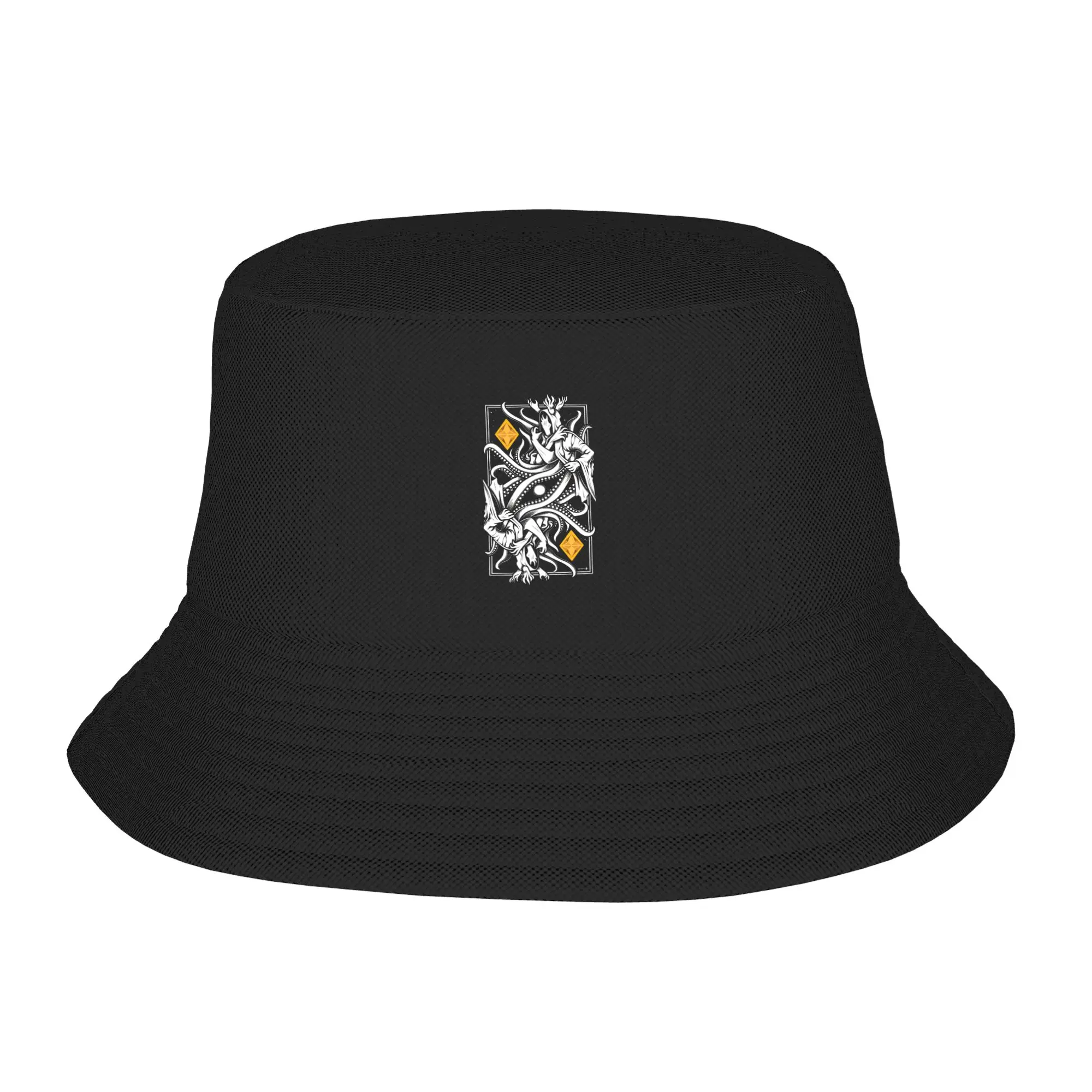 King in Yellow Bucket Hat Streetwear Fisherman Caps für Paare Vintage Fishing Visor Hats Atmungsaktive Custom DIY Cap