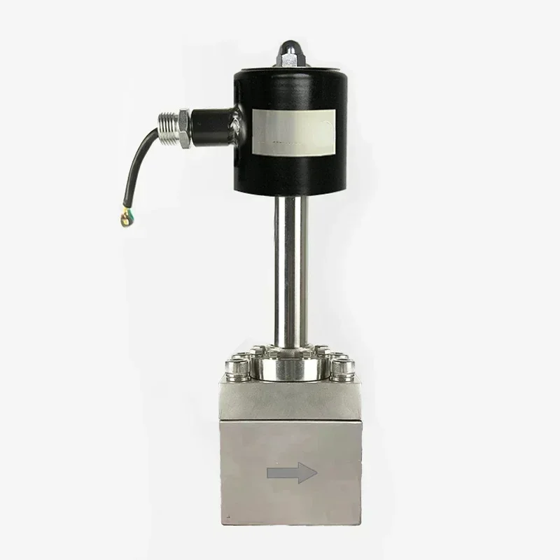 Stainless Steel 304 cryogenic solenoid valves Extended Stem Butt Weld flange thread ultralow temperature 24VDC solenoid valve