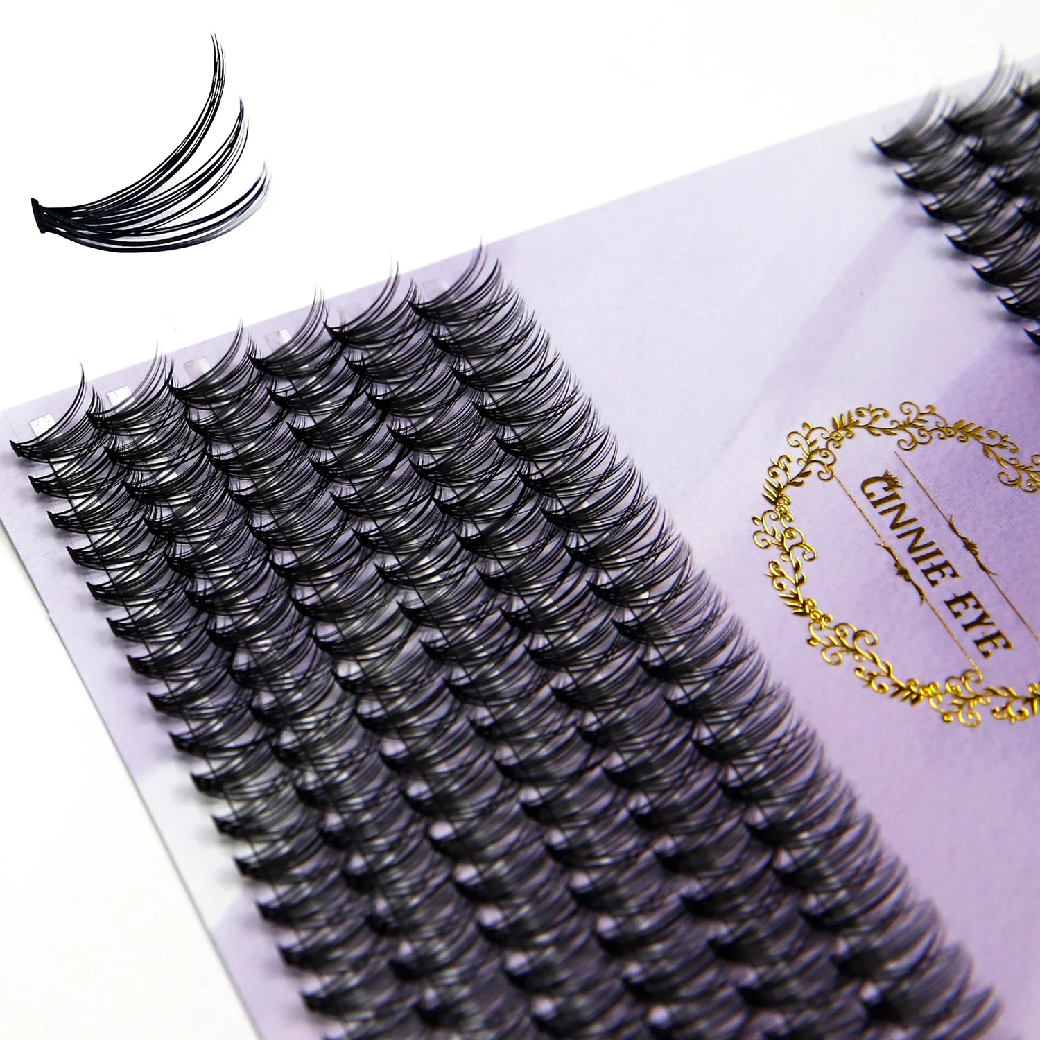 30D/40D Bundles Eyelashes Individual Cluster Lash Extension DIY Makeup False Eylash Volume Fans Wispy Ready Made Lash Bunches