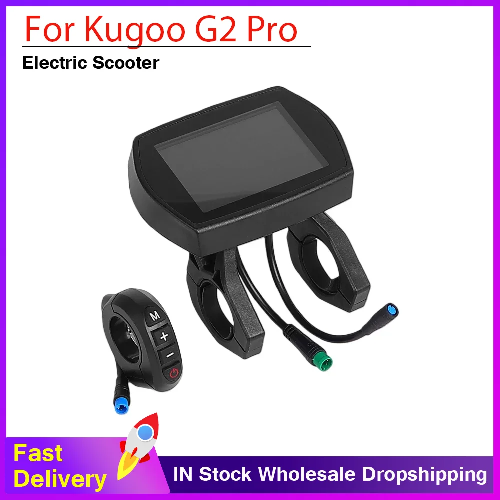 

E-Scooter Instrument Display Dashboard for KUGOO G2 PRO LCD Display Digital Meter 5Pin Waterproof Head Scooter Accessories
