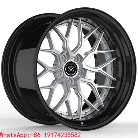 

Center Hyper Silver Wheel Barrel Matte Black 2 Piece Forged Wheels 19 Inch 19x10 19x11 Alloy Is250 Car Rims