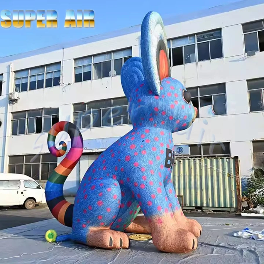 Nowy produkt, niestandardowe logo reklamowe, dmuchany królik, kreskówkowy dmuchany królik na targi.