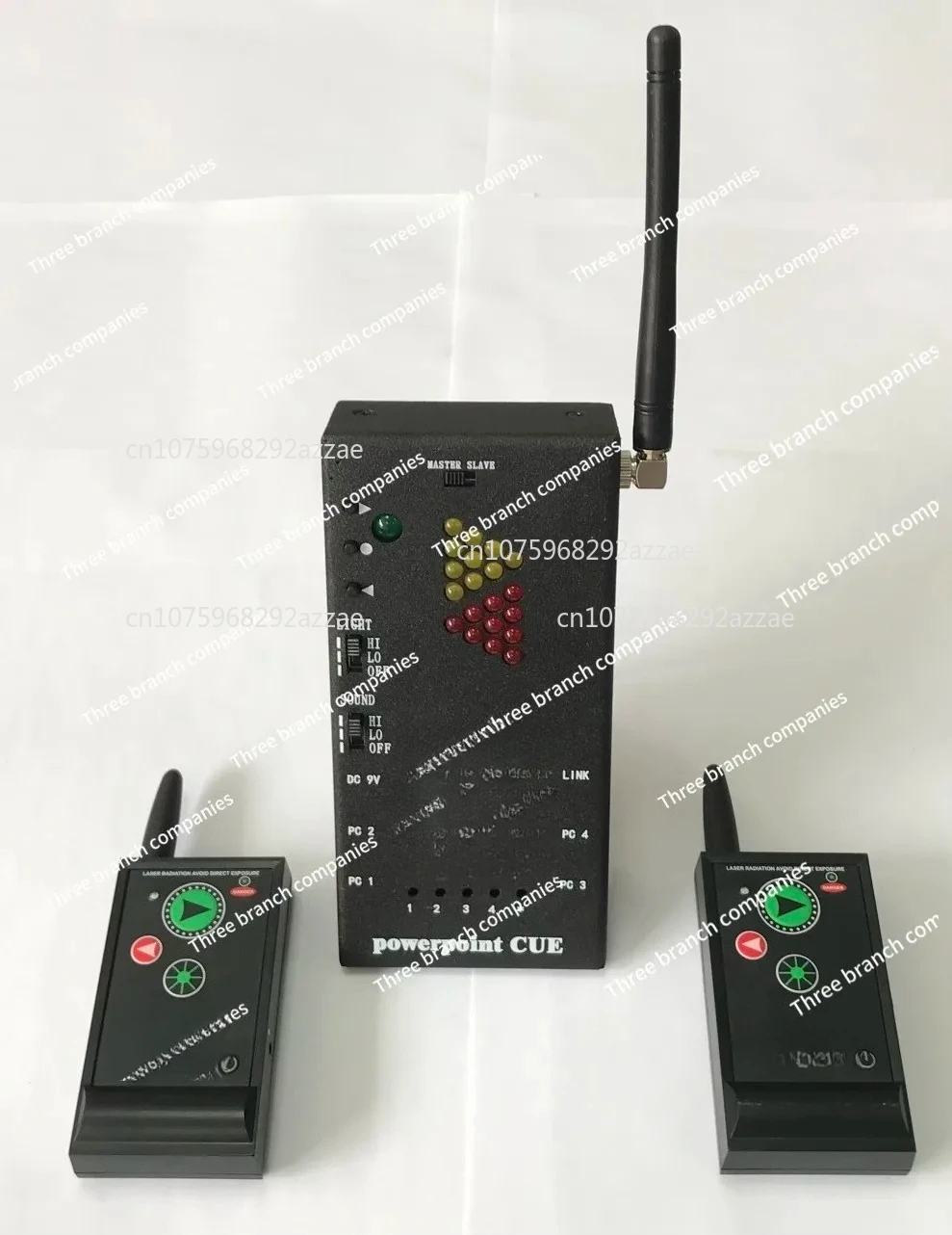 Light PPT Clicker Long Distance Anti-Interference Wireless Presenter Conference Speech 1 Transmitter 4 Receivers Cuelight System