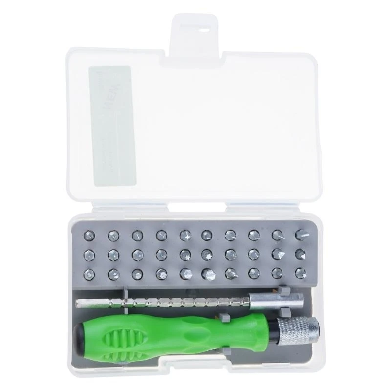 5asd 32 in 1 Small Screwdriver Set with 30 Bits Including Slotted Crossing Torxs & Socket Upgrades for Electronics Repair