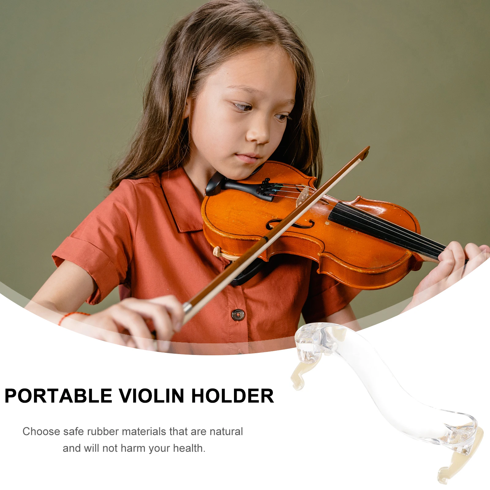 

White Shoulder Rest for Violin Support Pads Fine Piano Musical Instrument Accessories