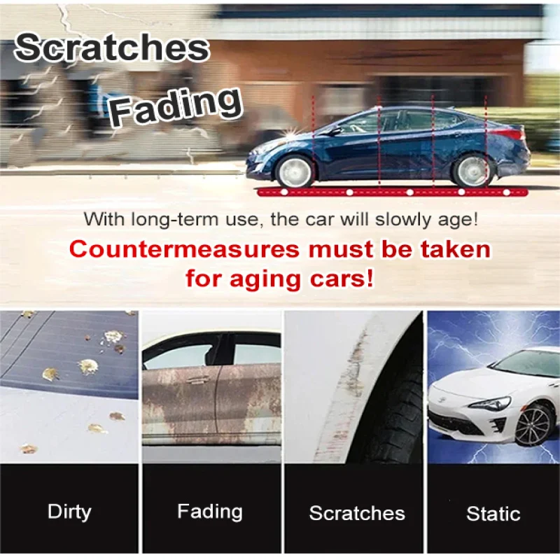 Automotive Nano Coating Liquid Wax Sealant for New Car Stain Removal and Shine Enhancement