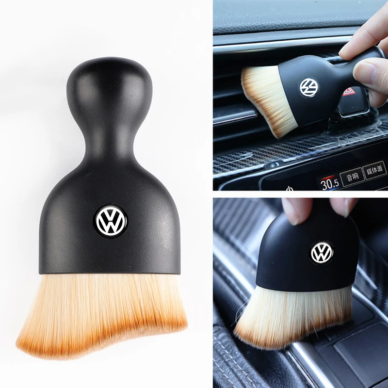 Car Cleaning Tool Soft Brush Dust Remover Interior Accsesories For Volkswagen VW Scirocco Jetta Beetle Golf Passat Polo Tiguan