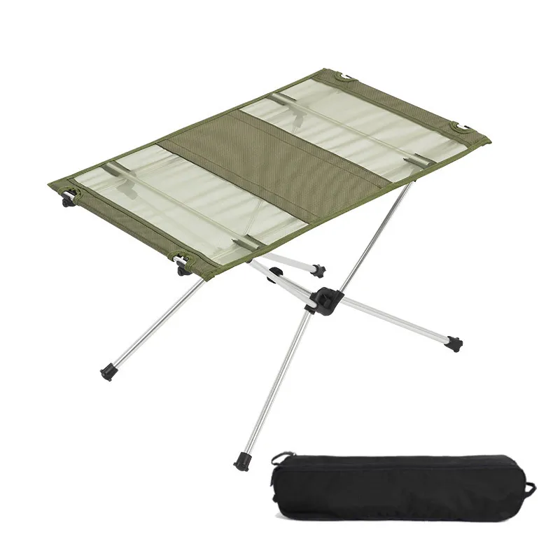Ultra-light folding table, picnic camping small table, mesh splicing convenient cloth surface