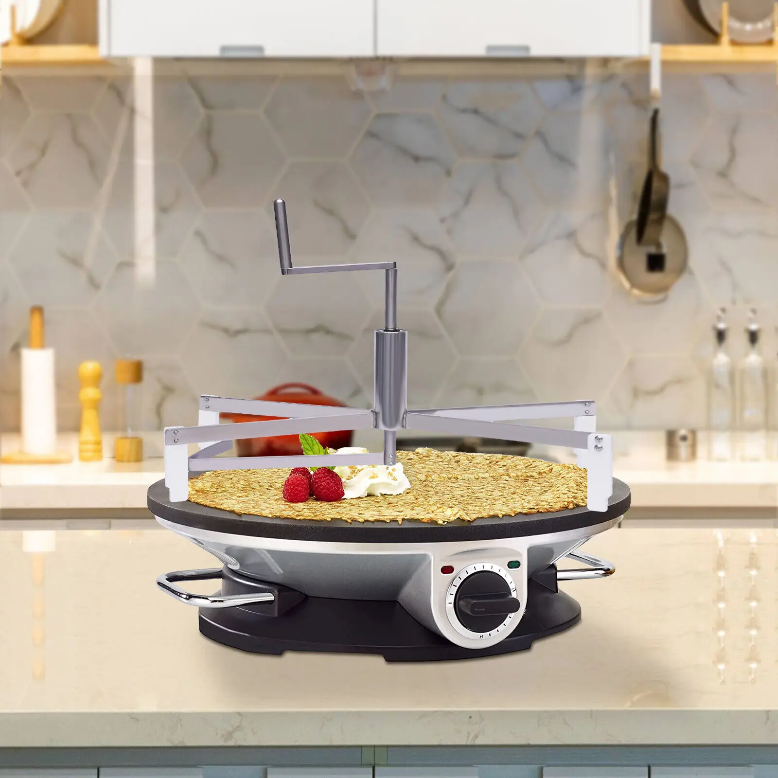 Crepe & Pancake Making Machine - Commercial Stainless Steel Batter Spreader